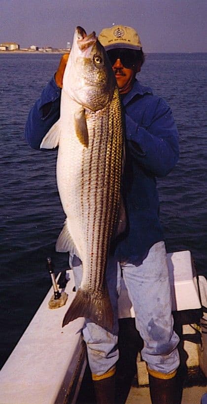 Captain Doug with a striper