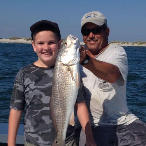 Customer with Captain Doug
