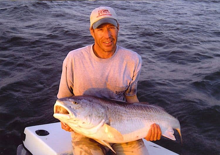 Chris Gill with a sound-side red